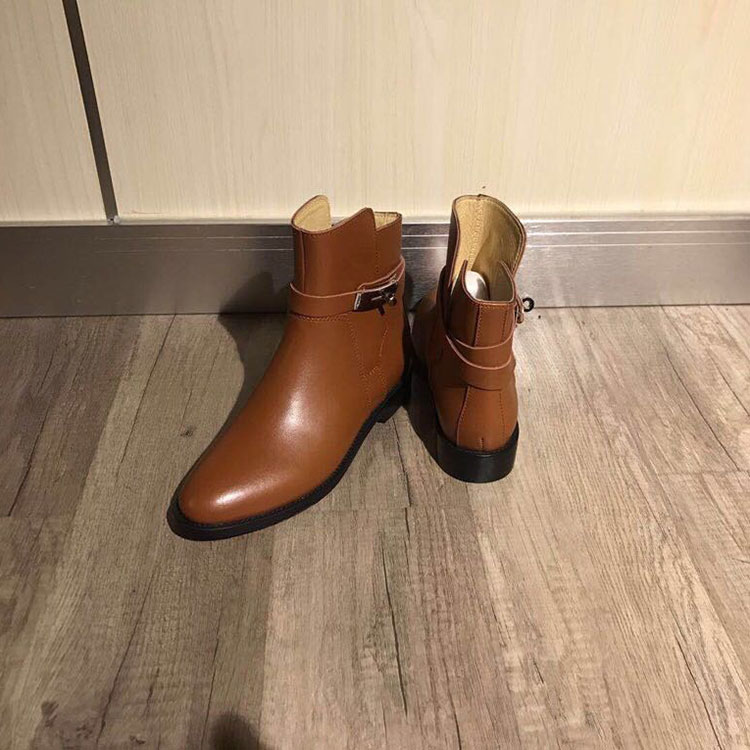 2019 hermes women Boots in Calfskin