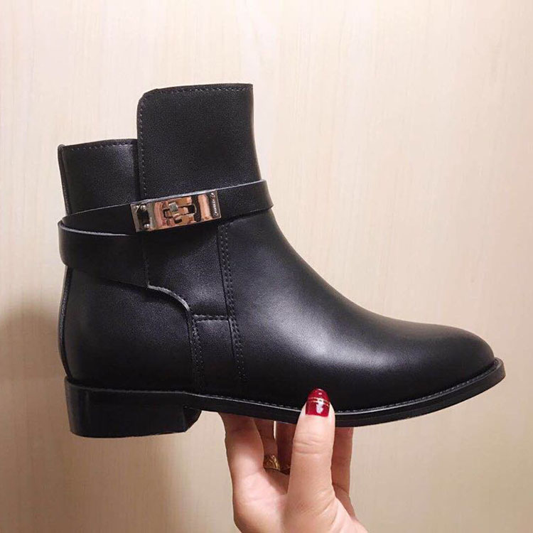 2019 hermes women Boots in Calfskin