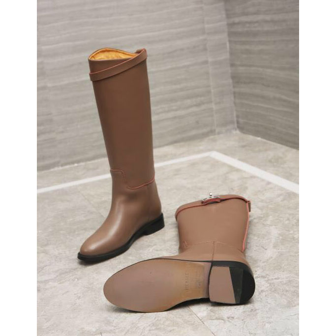 2019 hermes women Boots in Calfskin