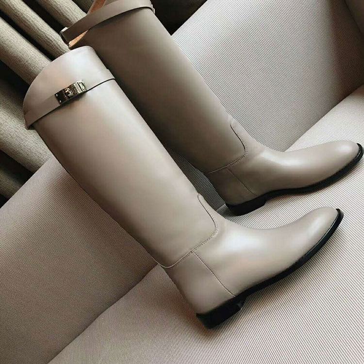 2019 hermes women Boots in Calfskin