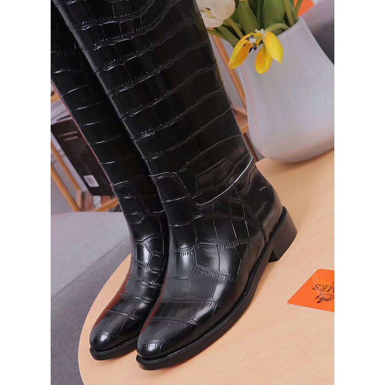 2019 hermes women Boots in Calfskin