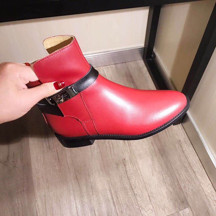 2019 hermes women Boots in Calfskin