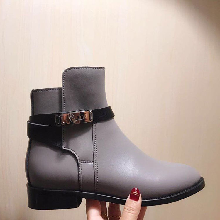 2019 hermes women Boots in Calfskin