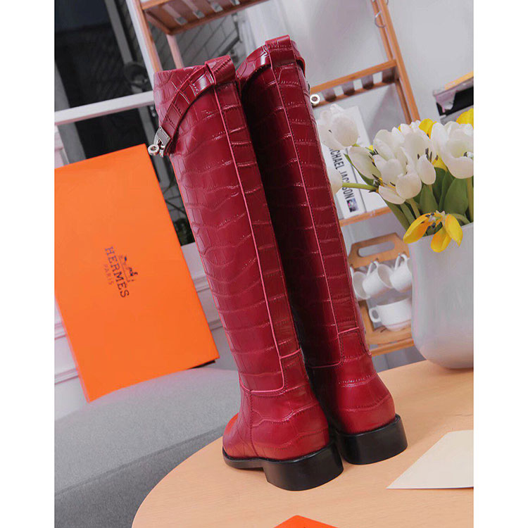 2019 hermes women Boots in Calfskin