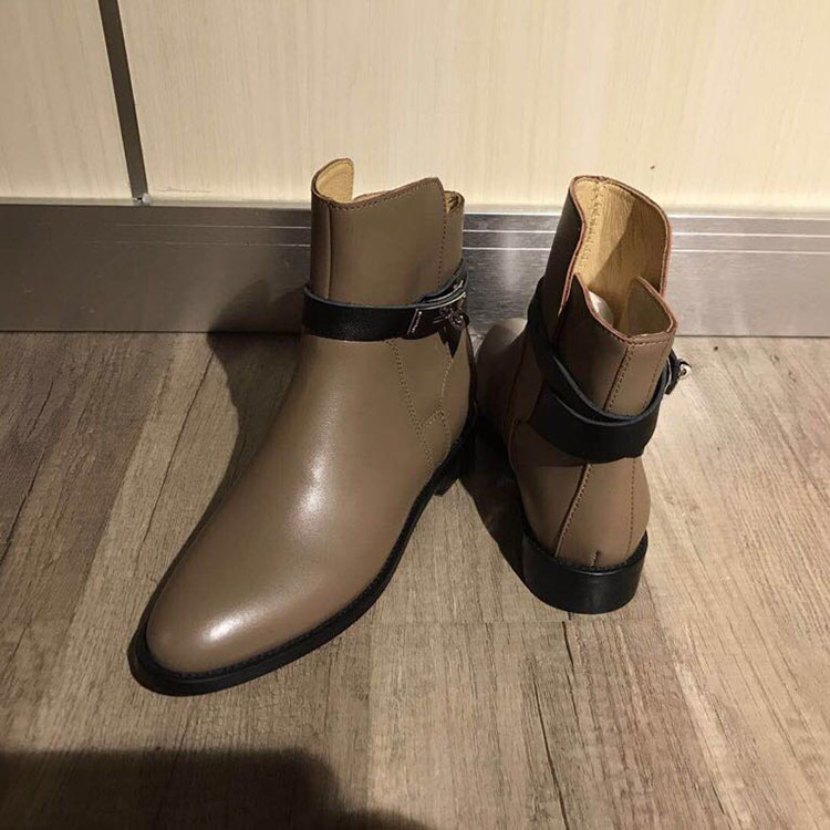 2019 hermes women Boots in Calfskin