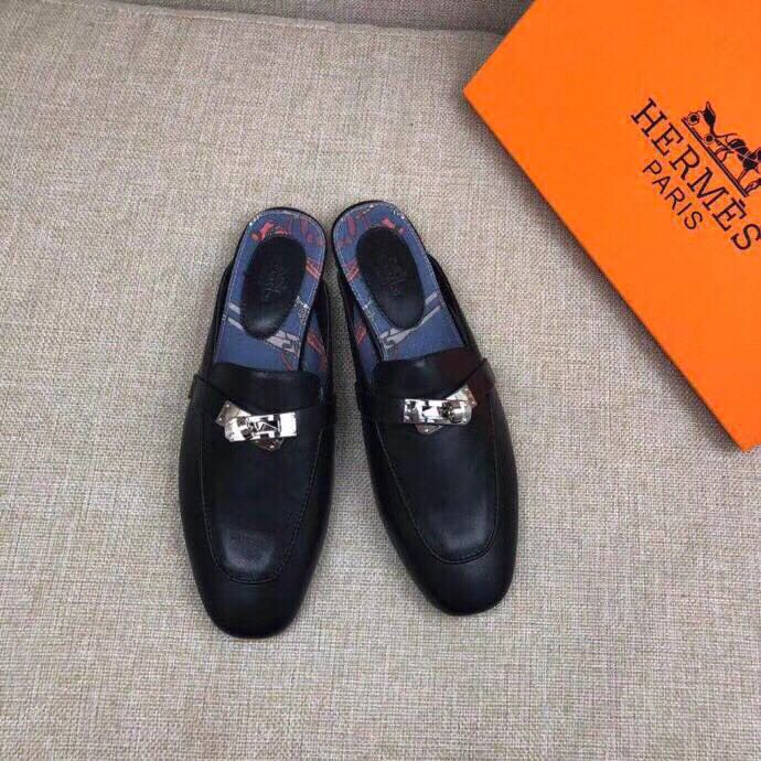 2019 hermes women Slippers in Calfskin