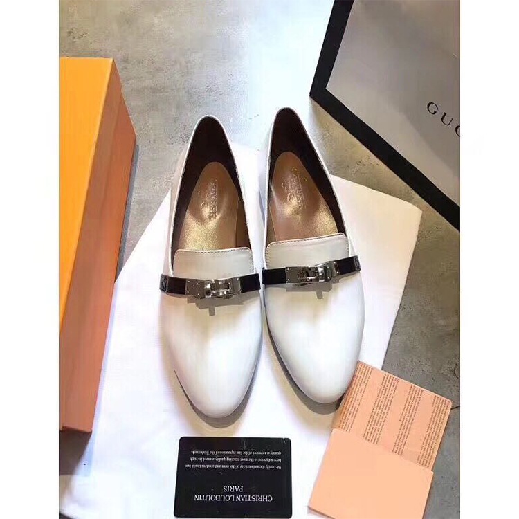 2019 hermes women shoes in Calfskin