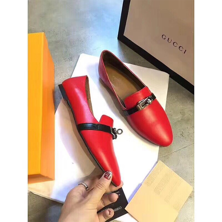 2019 hermes women shoes in Calfskin