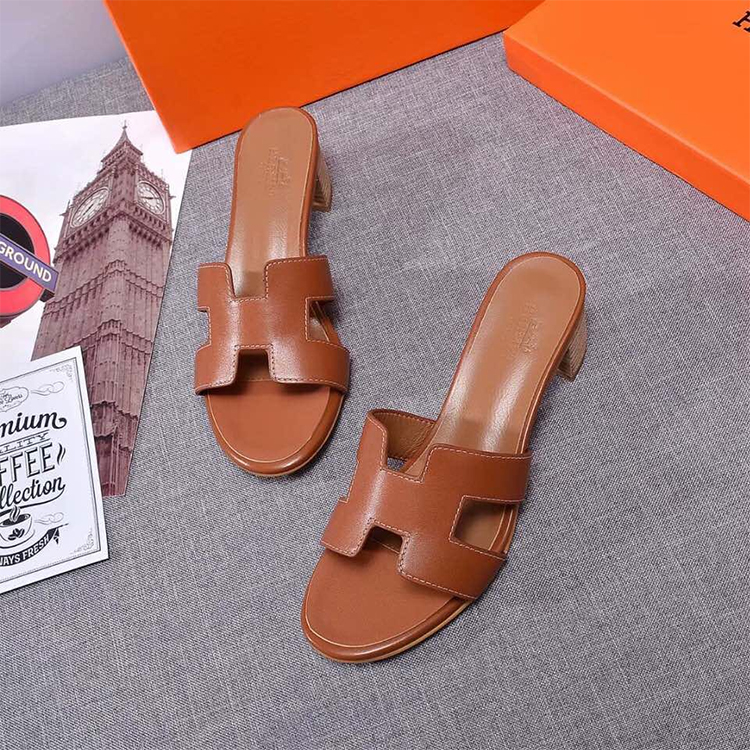 2019 hermes women shoes in Calfskin Heel 4.5cm