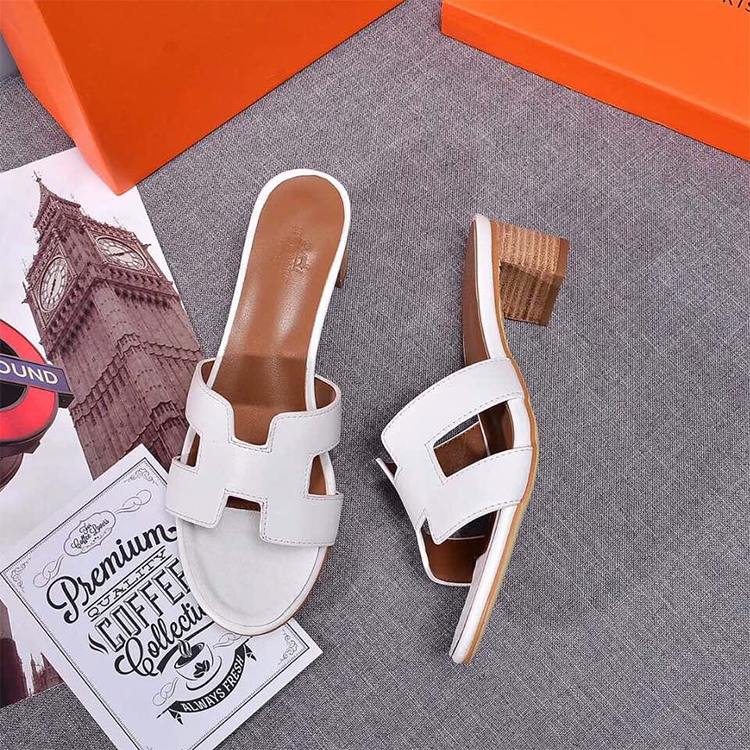 2019 hermes women shoes in Calfskin Heel 4.5cm