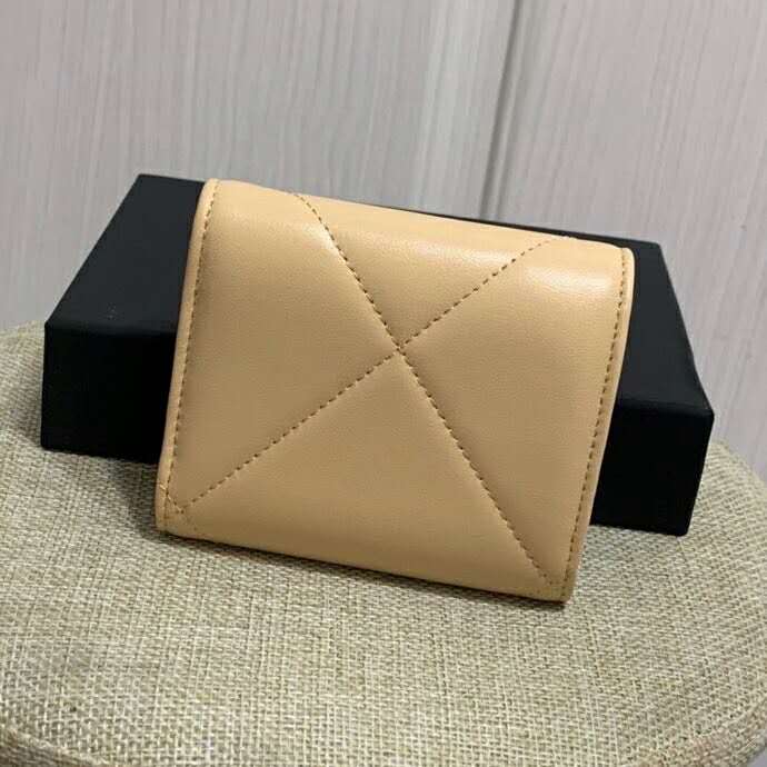 2020 Chanel Tri-fold short flap wallet