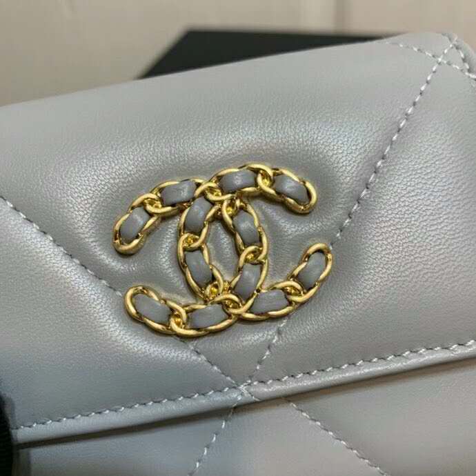 2020 Chanel Tri-fold short flap wallet