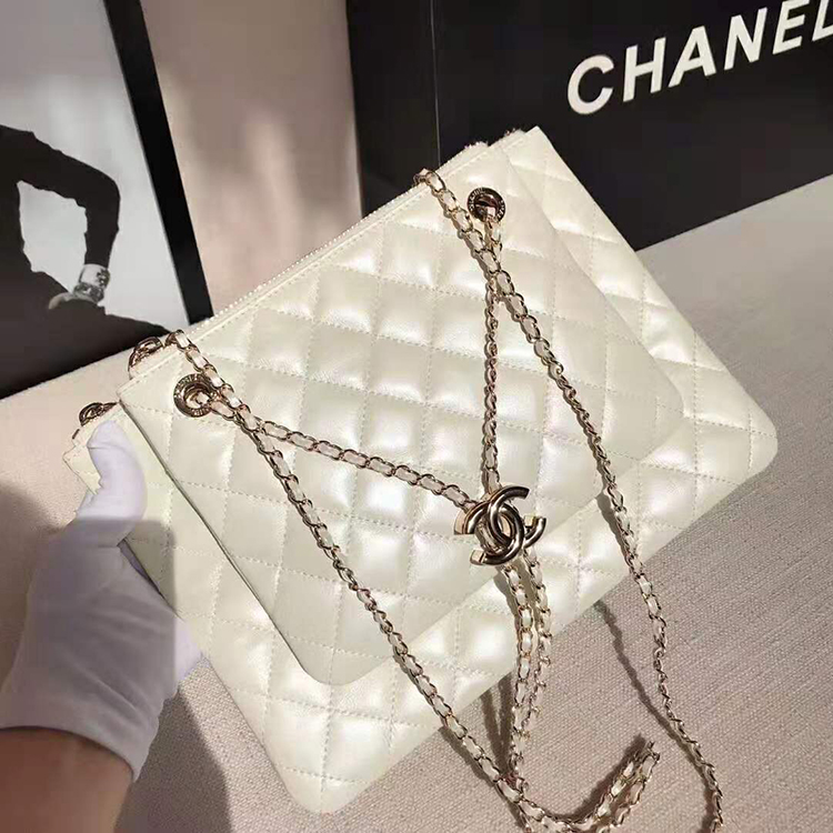 2020 Chanel clutch with chain