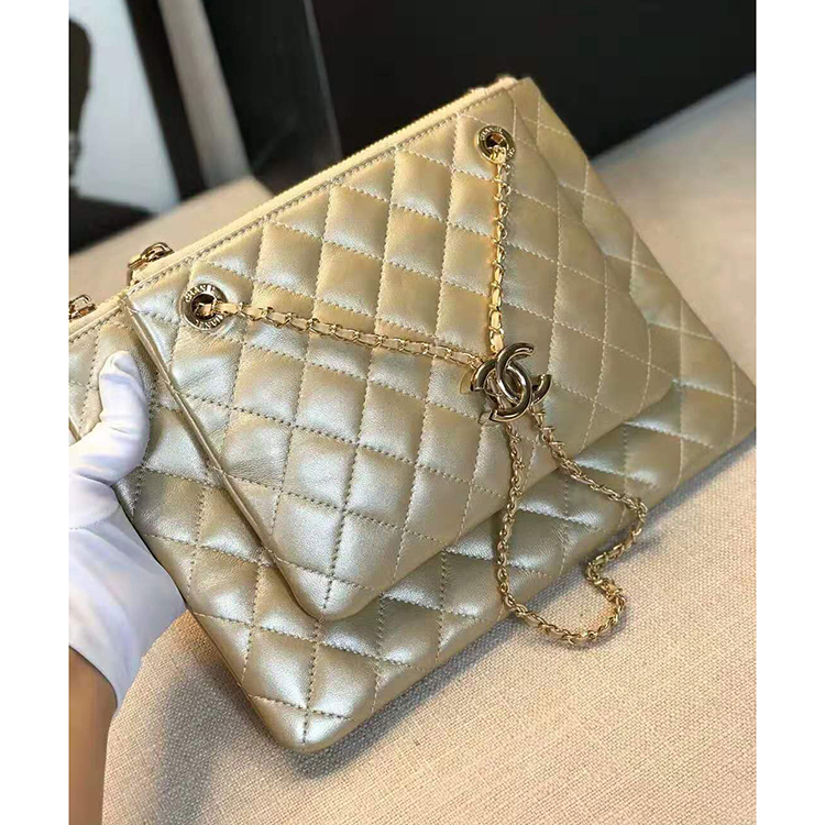 2020 Chanel clutch with chain