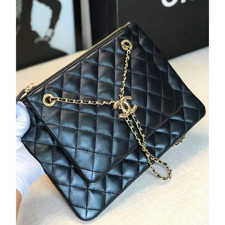 2020 Chanel clutch with chain