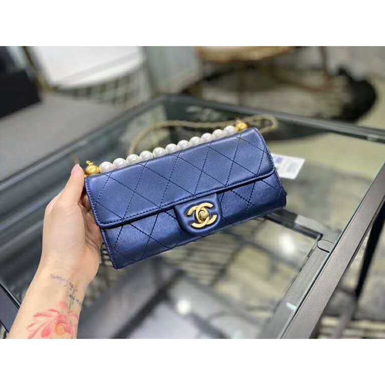 2020 Chanel clutch with chain