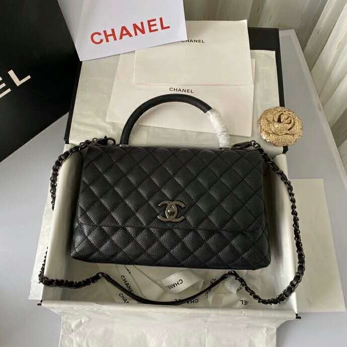 2020 Chanel flap bag with top handle