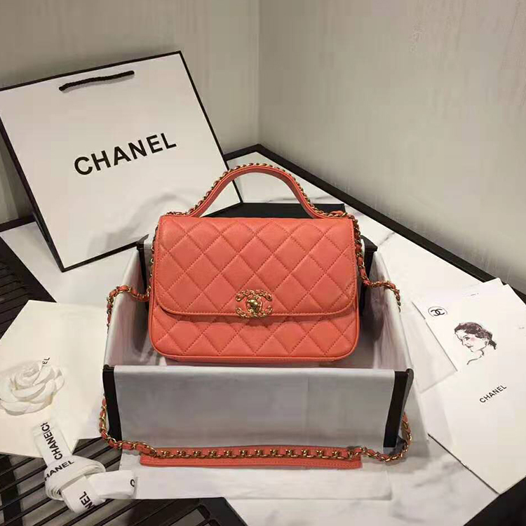 2020 Chanel flap bag with top handle