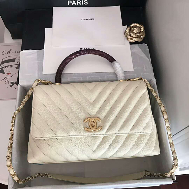 2020 Chanel flap bag with top handle