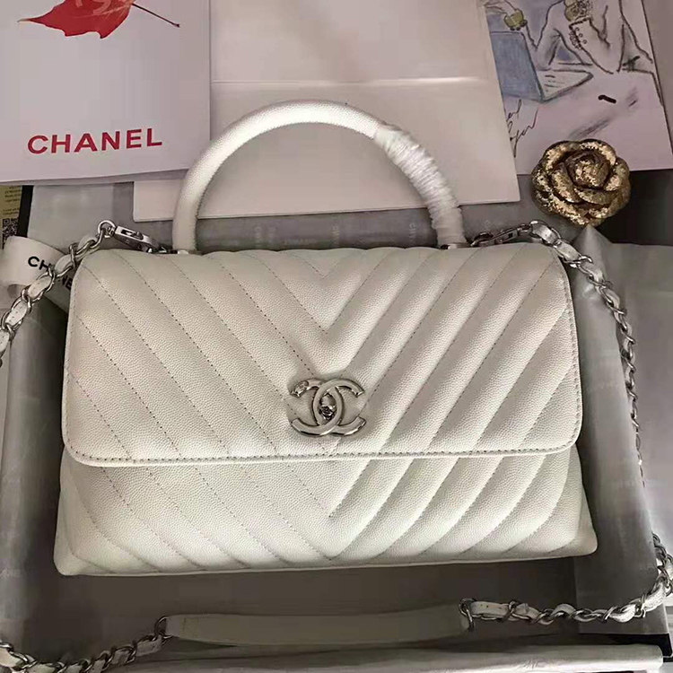 2020 Chanel flap bag with top handle