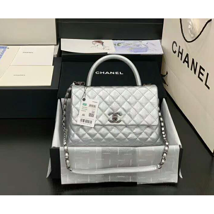 2020 Chanel flap bag with top handle