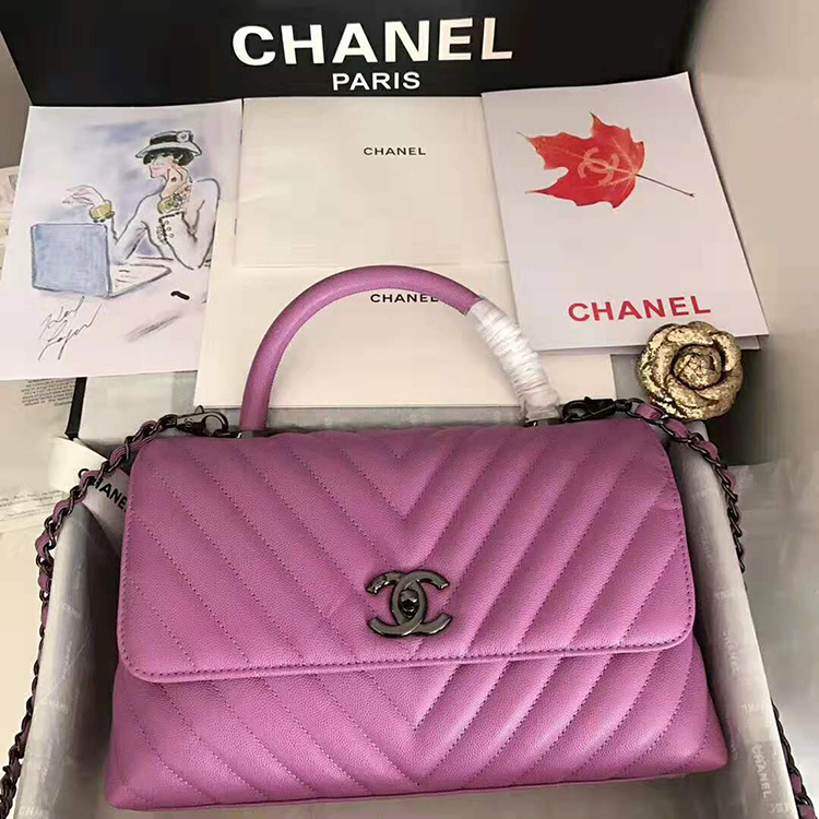 2020 Chanel flap bag with top handle