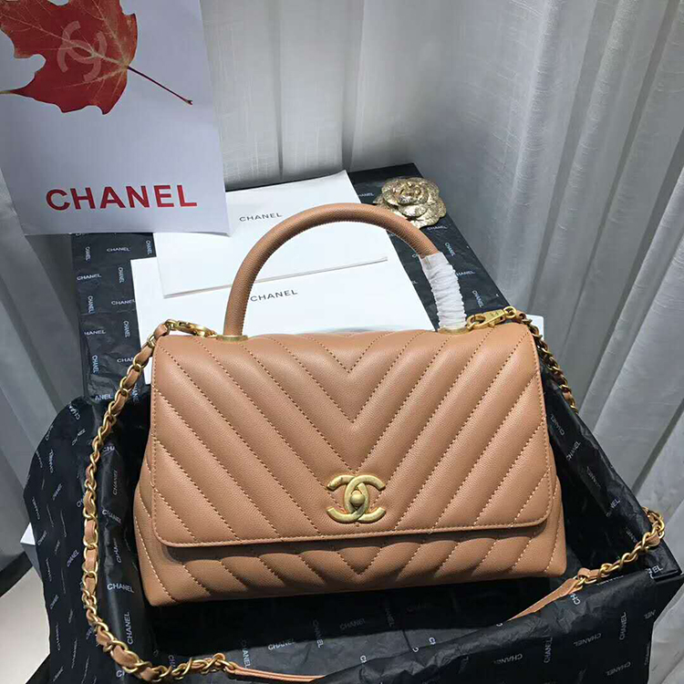 2020 Chanel flap bag with top handle