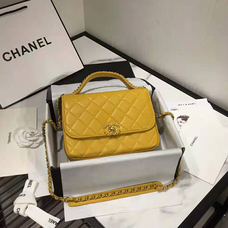 2020 Chanel flap bag with top handle