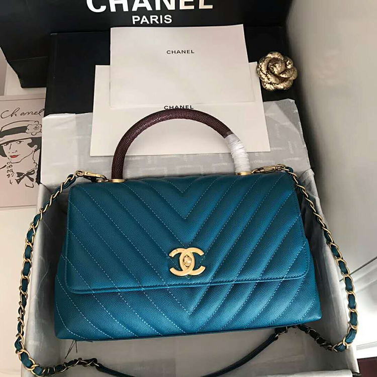 2020 Chanel flap bag with top handle