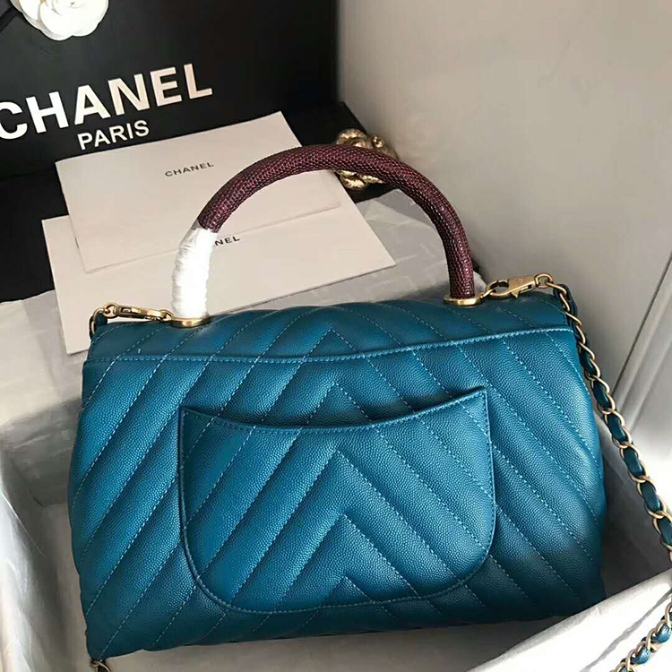 2020 Chanel flap bag with top handle