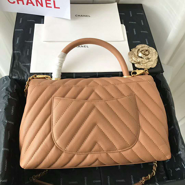 2020 Chanel flap bag with top handle