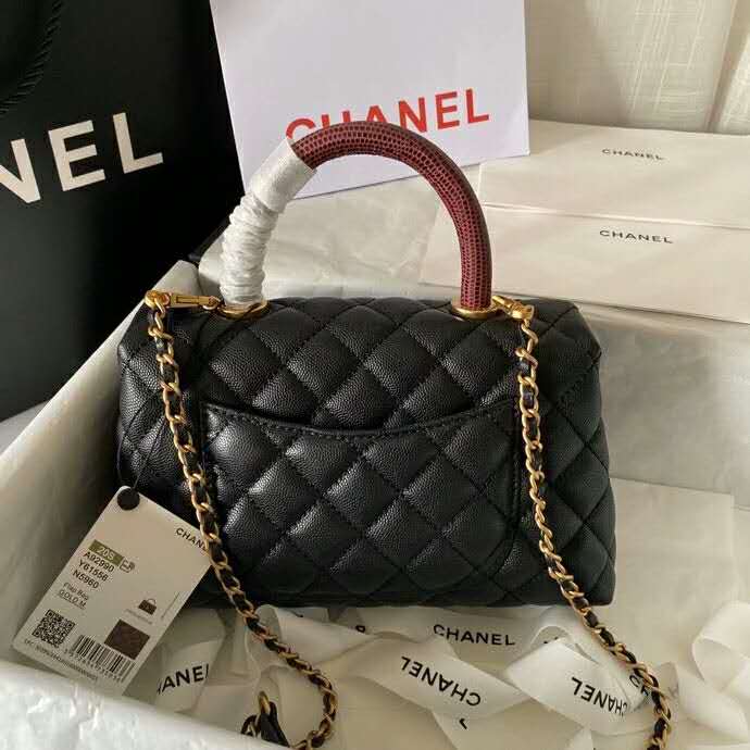 2020 Chanel flap bag with top handle