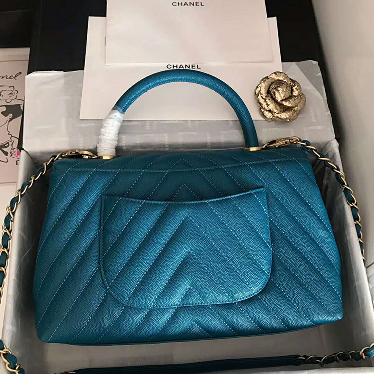 2020 Chanel flap bag with top handle