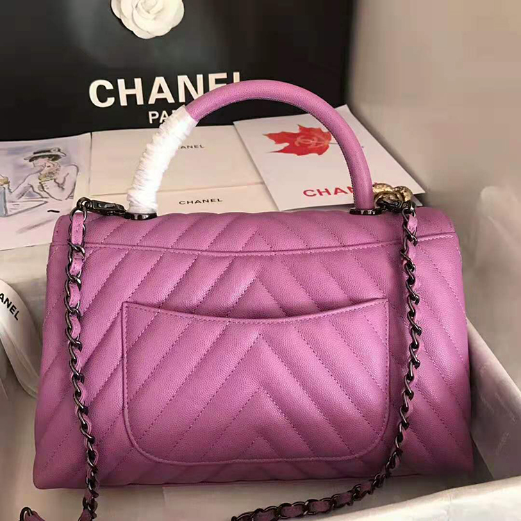 2020 Chanel flap bag with top handle