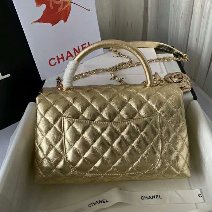 2020 Chanel flap bag with top handle