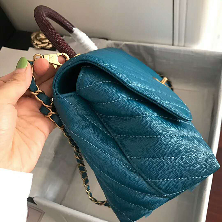 2020 Chanel flap bag with top handle