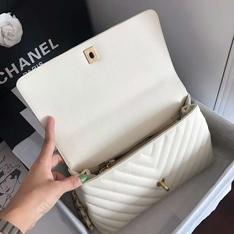 2020 Chanel flap bag with top handle