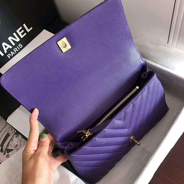 2020 Chanel flap bag with top handle