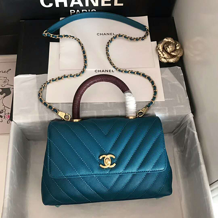 2020 Chanel small flap bag with top handle