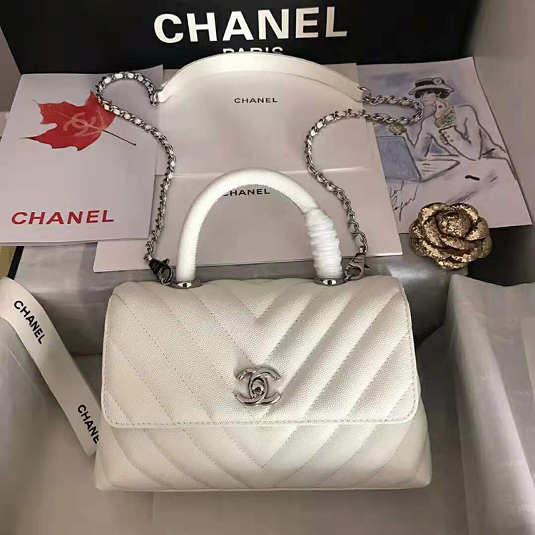 2020 Chanel small flap bag with top handle