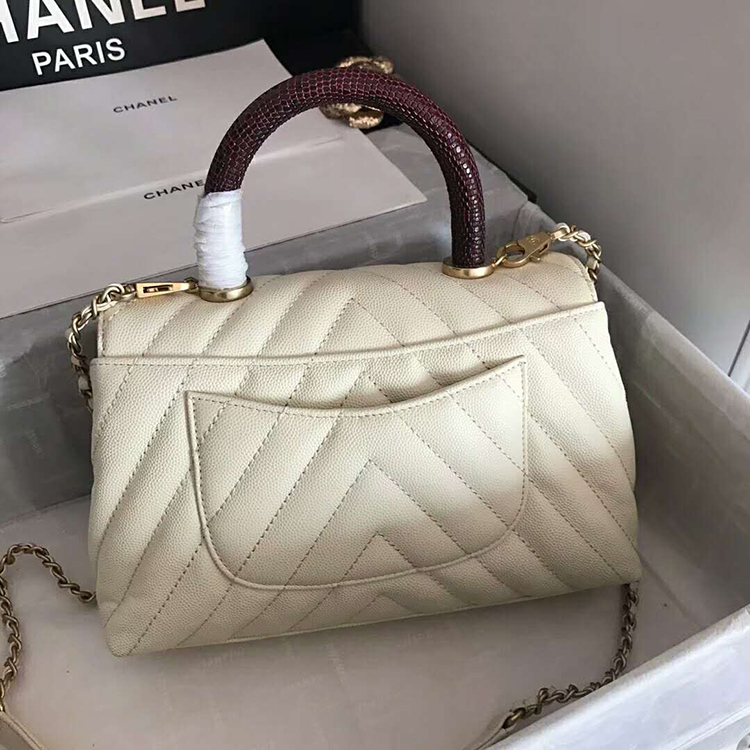 2020 Chanel small flap bag with top handle