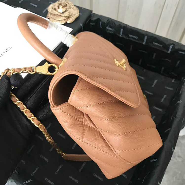 2020 Chanel small flap bag with top handle