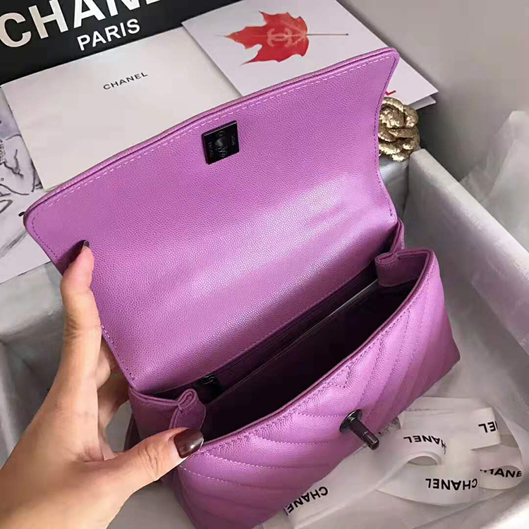 2020 Chanel small flap bag with top handle