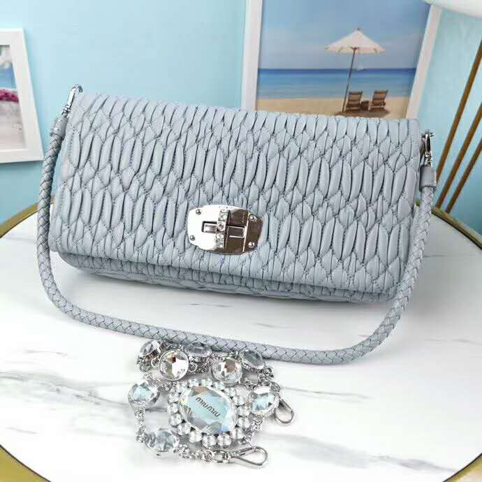 2020 LEATHER MIU MIU ICONIC CRYSTAL BAG