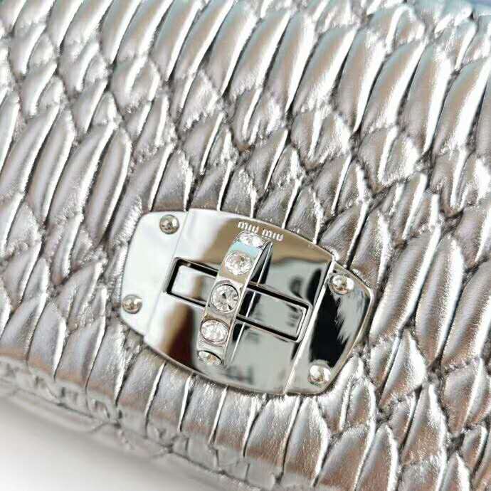 2020 LEATHER MIU MIU ICONIC CRYSTAL BAG