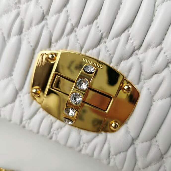 2020 LEATHER MIU MIU ICONIC CRYSTAL BAG