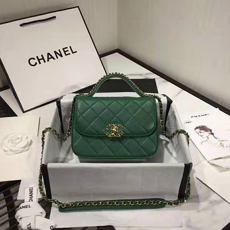 2020 chanel small flap bag with top handle