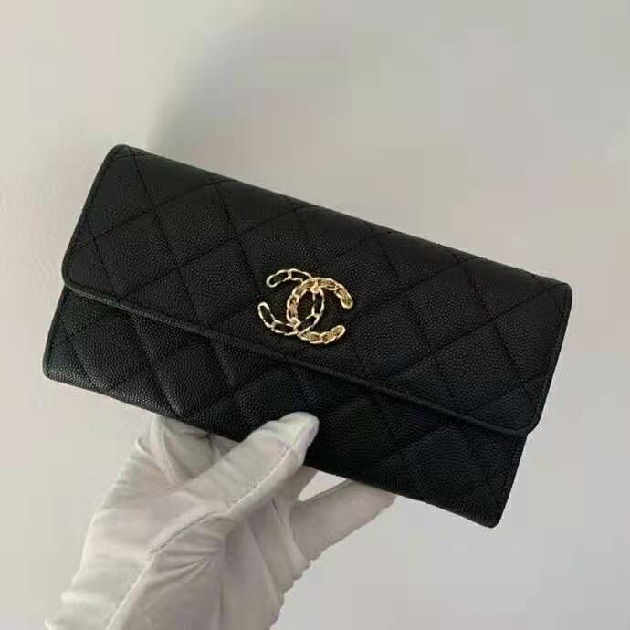 2021 Chanel 19 long flap wallet