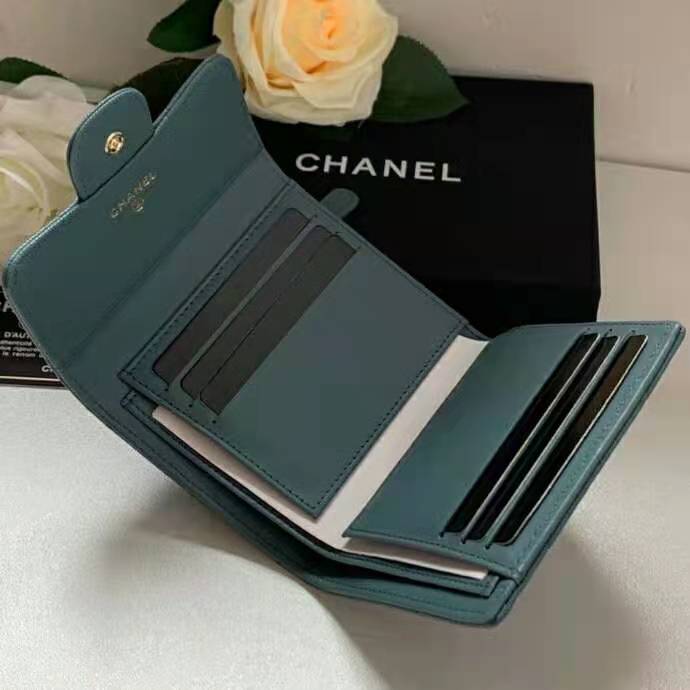 2021 Chanel Matelasse Tri-Fold Wallet