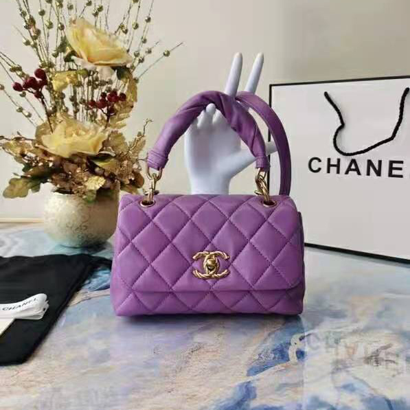 2021 Chanel flap bag with top handle